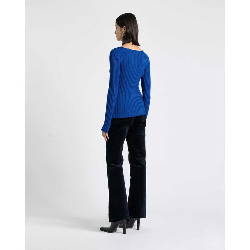 Cue Wrap Front Merino Knit image number 1